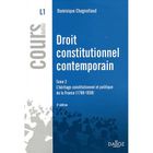 ENTREPRISE / ECONOMIE / DROIT Droit constitutionnel contemporain t.2 ; l'héri...
