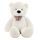 Getek® 80cm ours Blanc en peluche douce peluche an