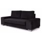 CANAPÉ Canapé convertible 2 places microfibre noir SAN…