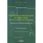ENTREPRISE / ECONOMIE / DROIT Le controle de constitutionnalité et normes vis...