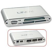 LECTEUR DE CARTE MEMOIRE EXTERNE Lindy - 42828 - Lecteur de cartes & hub USB