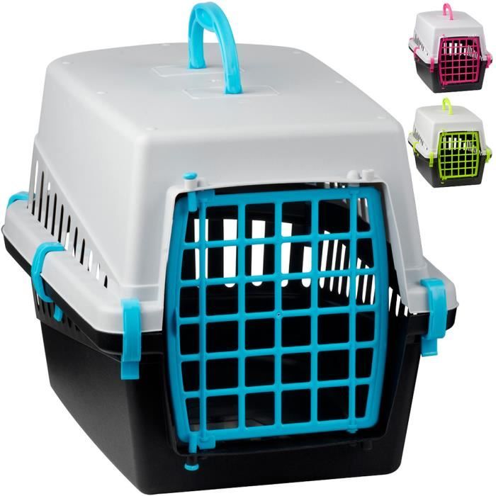 Caisse De Transport Pour Chien PETPROVED - Cage Pliable Voiture, Toile Résistante, 60x42x42 Cm - Navy