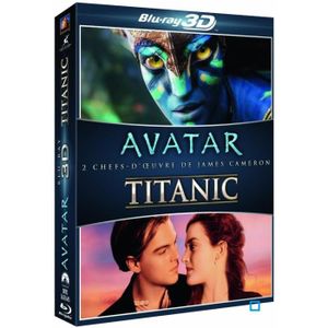 Blu Ray Coffret 3D Avatar+Titanic en blu ray film pas cher Bernard