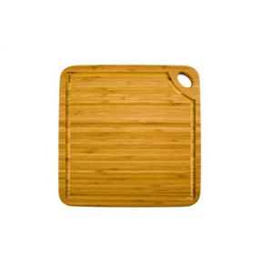 TOTALLY BAMBOO GREENLITE Planche ? découper carrée avec rigole BA202252 27,5x27,5 cm beige