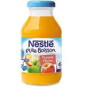 NESTLE BEBE P'tite Boisson Jus de fruits Pommes p?ches ? 200ml - D?s 4-6 mois