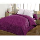 PARURE DE COUETTE CASAXTU Housse 220x240 + 2 Taies POIS CASSIS