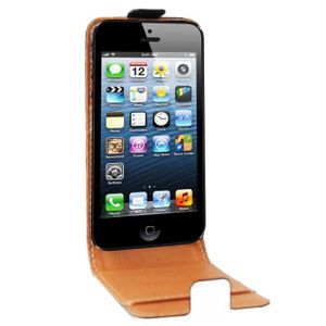 HOUSSE-COQUE TELEPHONE SWISSCHARGER Etui Cuir Blanc iPhone 5