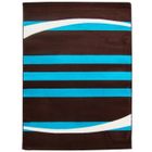 TAPIS EMILY Tapis 766 chocolat/turquoise 200x290cm