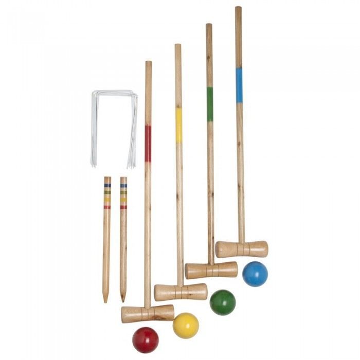 Jeu de croquet design bois Couleur Multicolore … Achat / Vente jeu de