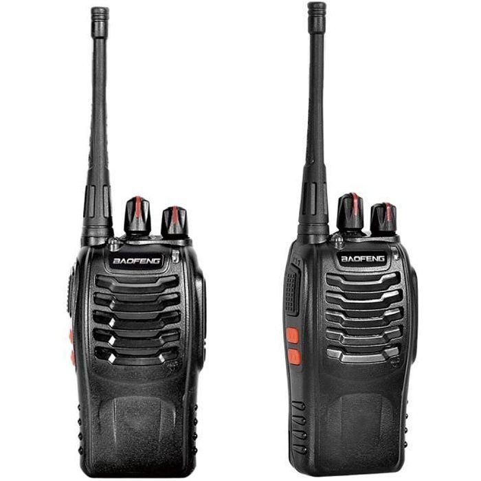 Talkie walkie longue portee UHF 400470MHZ 2 voies Radio 16CH 5W longue