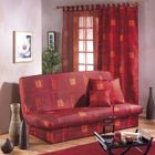 HOUSSE DE CANAPE  Housse de clic clac matelassée DIDO fonds rouge