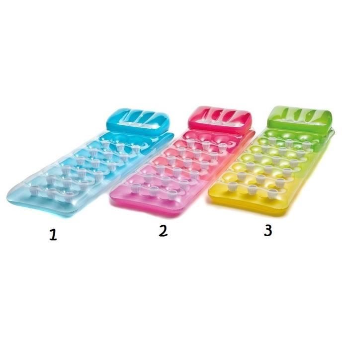 Fauteuil Matelas Gonflable Rose Piscine 188x71cm Mod&egrave;le 2 909