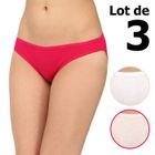  PETIT BATEAU Lot de 3 Slips Femme