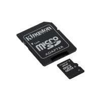 CARTE MEMOIRE KINGSTON Mémoire micro SD card 16Go + adaptateur