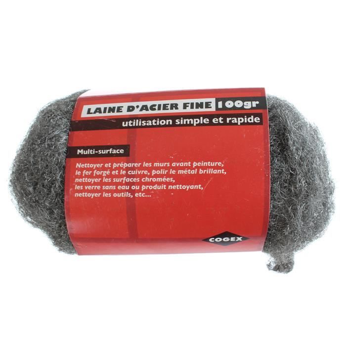 KWB Laine D'Acier Extra Fine 200g - N°000 - Pour Nettoyage Et Polissage Métal/Bois