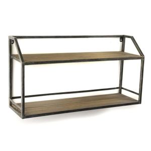 etagere murale 2 tablettes
