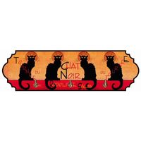 ACCROCHE TORCHONS METAL TOURNEE DU CHAT NOIR ACCROCHE TORCHONS METAL TOURNEE DU CHAT NOIR