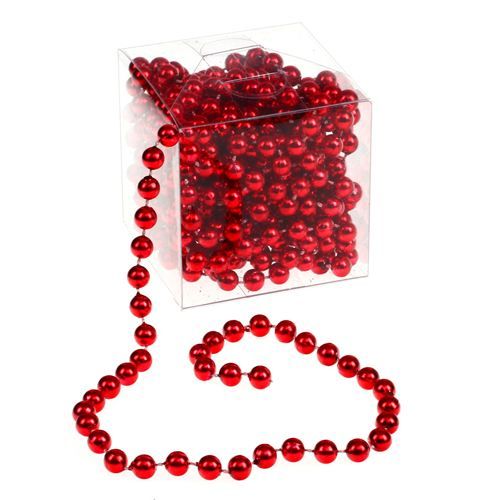 guirlande de noël perles - rouge - Achat / Vente décoration de noël