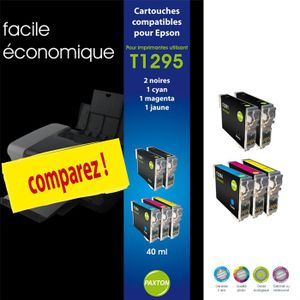 CARTOUCHE IMPRIMANTE Paxton Pack 5 cartouches I refill Epson 1295