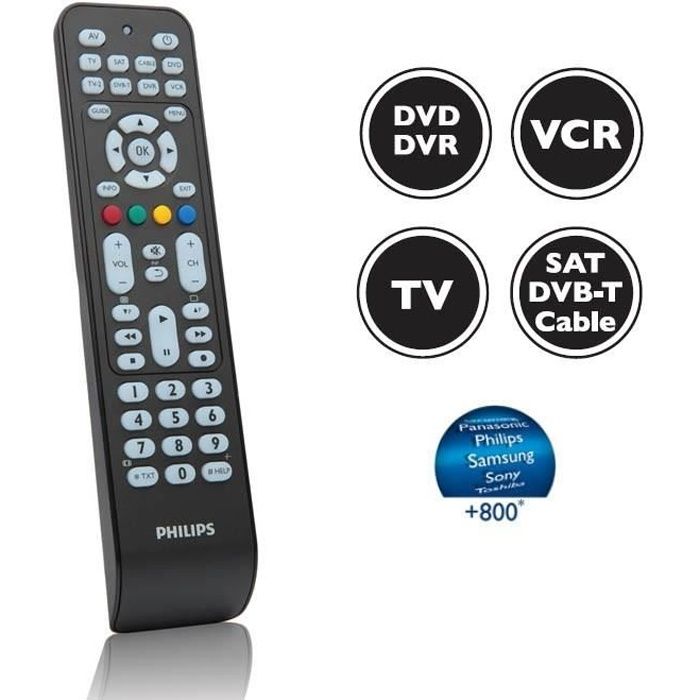 PHILIPS SRP2008B universelle 8 en 1 tv