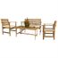 SALON DE JARDIN - ENSEMBLE TABLE CHAISE FAUTEUIL Salon de jardin Acacia