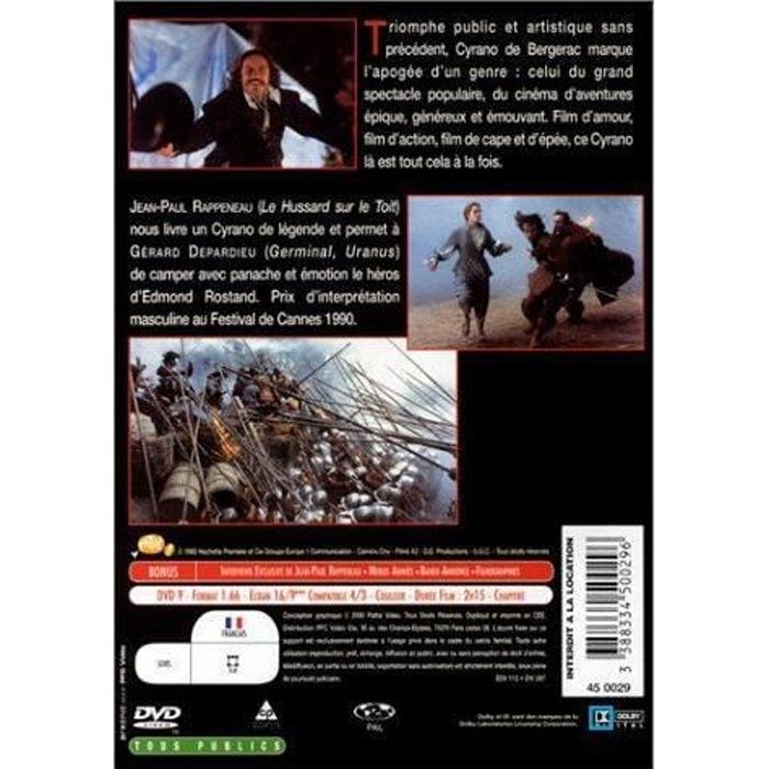Cyrano De Bergerac James Mcavoy Dvd DVD Cyrano De Bergerac en dvd film pas cher - Cdiscount