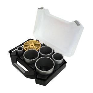 SMARTOOL Mallette 7 pi?ces trépans ? 33-83 mm pour carbure, brique et fa?ence