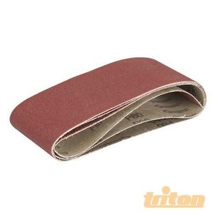 TRITON Lot de 3 feuilles abrasives pour la ponceuse ? bande compacte Triton