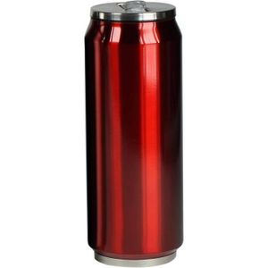 YOKO DESIGN Canette Isotherme 500 ml en Inox Rouge