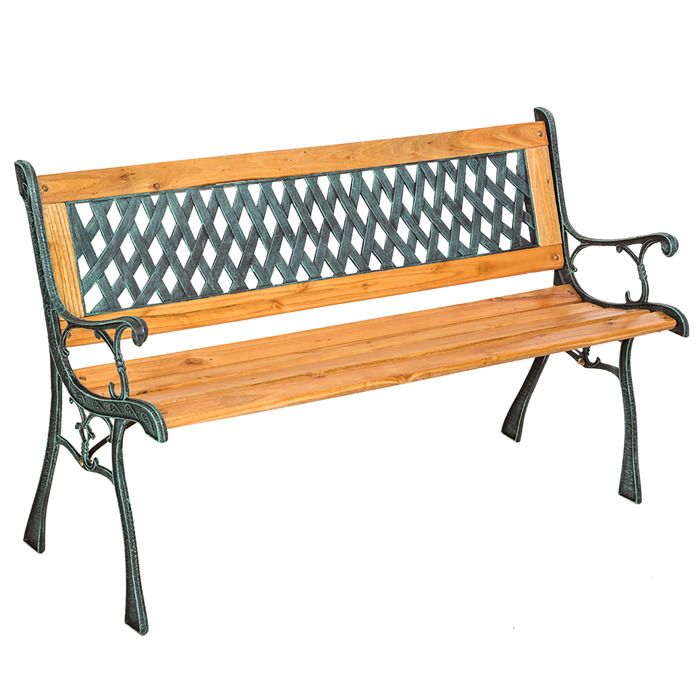 banc d'extérieur Banc de Jardin en Bois et F Soldes *