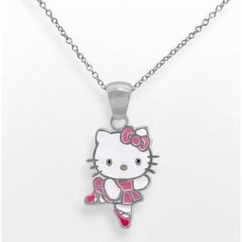 Cet adorable collier, ballerine Hello Kitty, est en argent massif 925 ...
