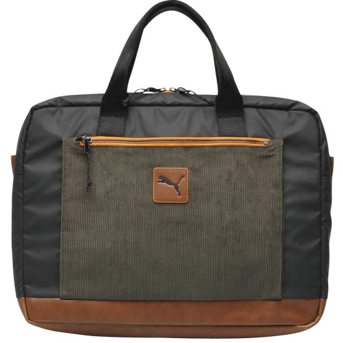 Puma DRIFT LAPTOP BAG Noir, Marron, Orange Achat / Vente sacoche