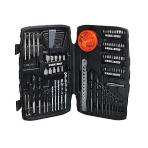 BLACK&DECKER Coffret 150 accessoires perçage vissage A7212