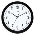  Pendule quartz noire Ø30cm