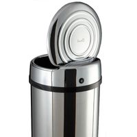 POUBELLE - CORBEILLE Poubelle automatique inox 52L + séparateur de sacs