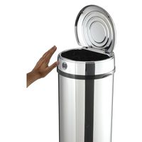 POUBELLE - CORBEILLE Poubelle automatique inox 52L + séparateur de sacs