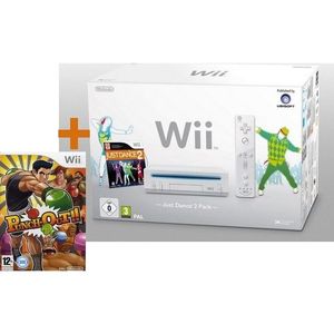 WII PACK Wii BLANCHE JUST DANCE 2 + PUNCH-OUT !!