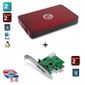 DISQUE DUR EXTERNE Memup Kiosk LS 3.0 2To + Carte PCI USB 3.0