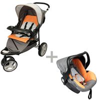 POUSSETTE-CHASSIS POUSSETTE BAMBISOL Travel 3 roues Surfy Clémentine