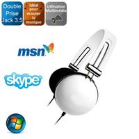 CASQUE  - MICROPHONE Elypse Micro-casque multimédia stéréo Blanc