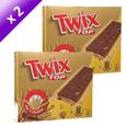 CONFISERIE DE CHOCOLAT TWIX Top Biscuits X8 214g  (x2)