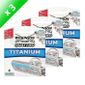 RASOIR MECANIQUE WILKINSON Quattro Titanium 4 Lames x3