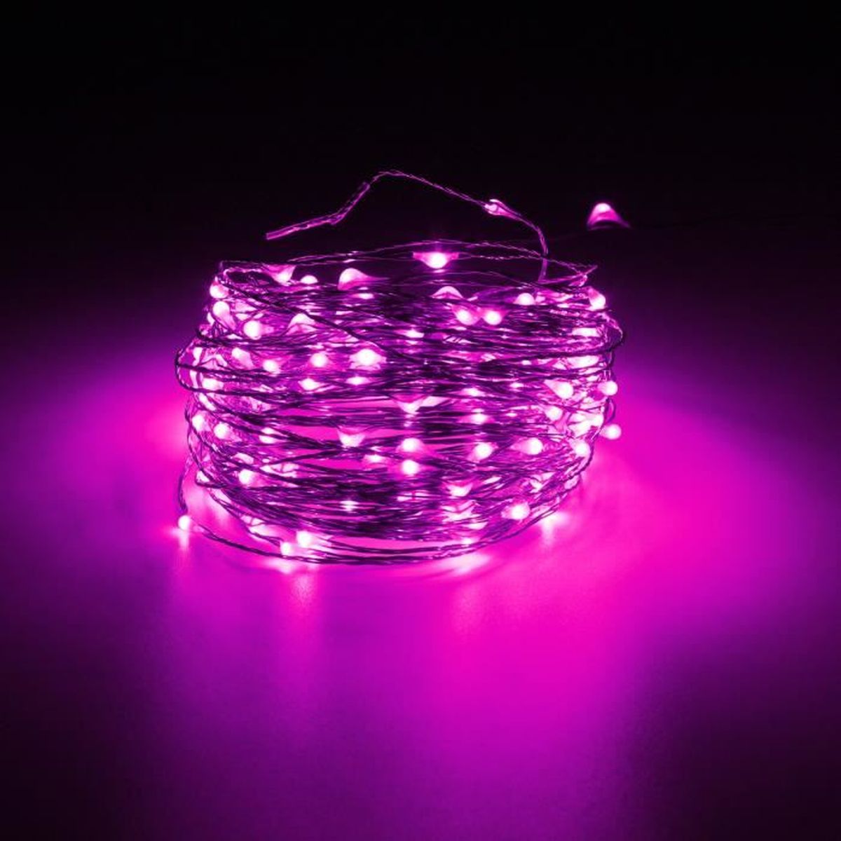 20m 200 led guirlande lumineuse extérieure fête dc 12v décor rose ...