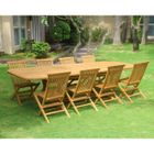  SALINA Salon Teck Table 200-250-300 + 8 chaises