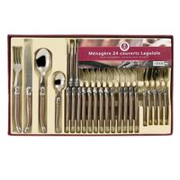 COUVERTS - MENAGERE LAGUIOLE PRODUCTION Ménagère 24 pièces taupe