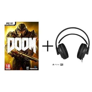Pack Doom Jeu PC + Steelseries Casque micro Siberia P300 Gaming