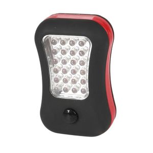 EXPERT LINE Torche plate 2 fonctions 24 + 4 LED noire