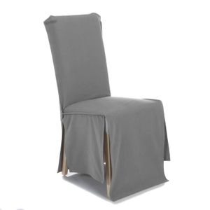 housse de chaise gris anthracite