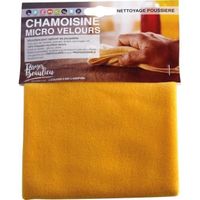 PLUMEAU - DEPOUSSIÉRANT Chamoisine polaire jaune - 40 x 50 cm PLUMEAU - DEPOUSSIÉRANT Chamoisine polaire jaune - 40 x 50 cm