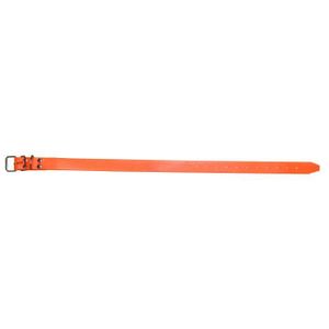 TERRITOIRE CHASSE Collier Fixe Pvc Fluo Rouge Réglable de 45 ? 60 cm